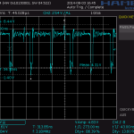 Clock-Signal bei 3 MHz und 200 Pixeln 