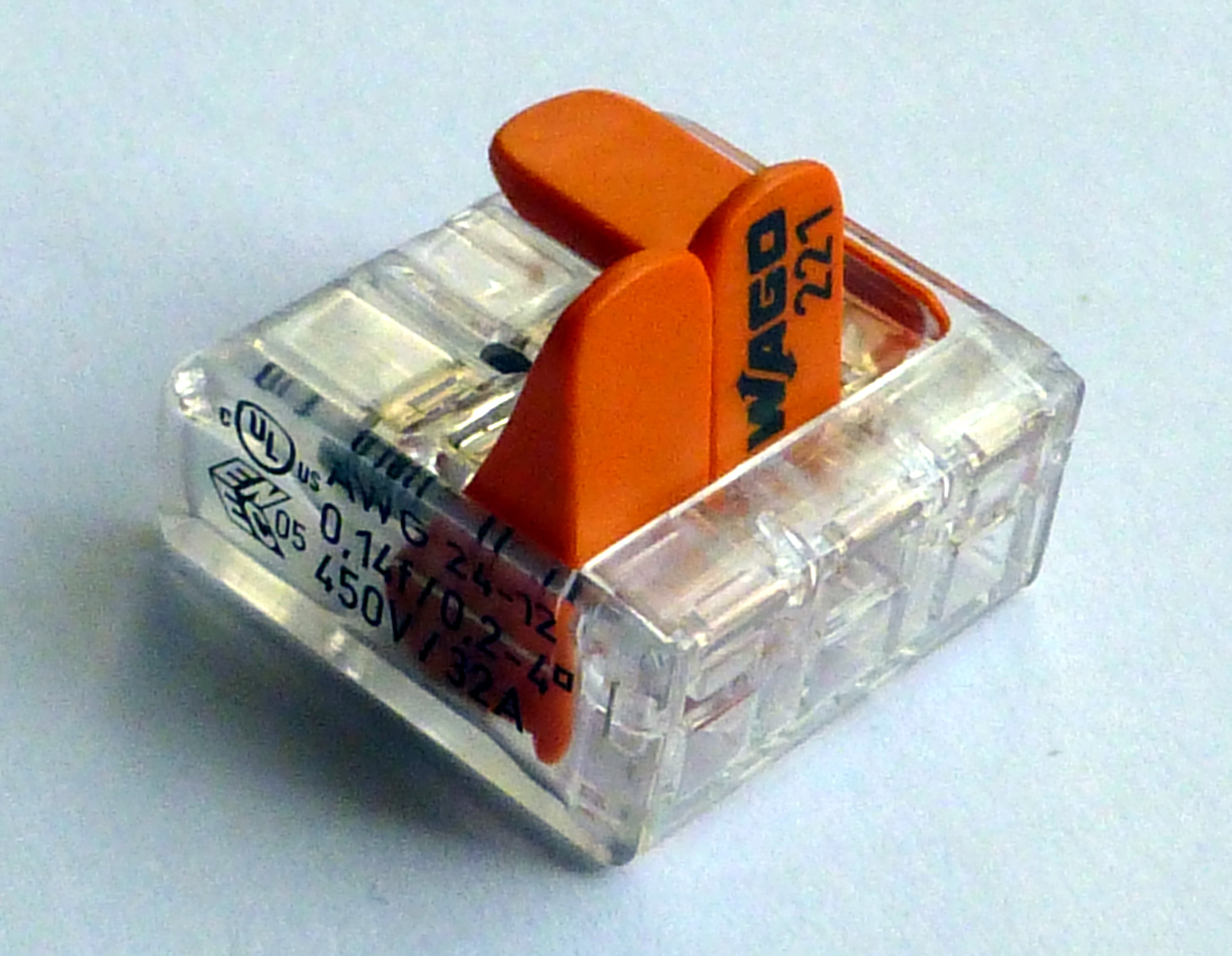Wago-Klemme zum Anschluss von LED-Streifen