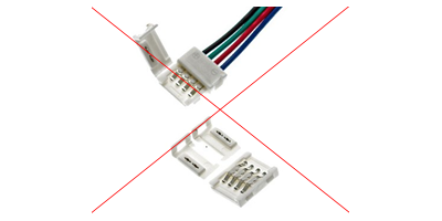 Verbinder Verlängerung Adapter Clip Verbindug für LED Streifen Strip Lichtleist