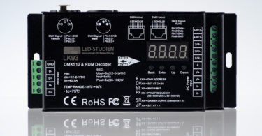 DMX LED Controller mit 30kHz und 5x8a