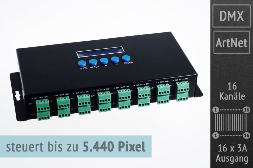 ArtNet LED Pixel Controller WS2812 WS2811 WS2801